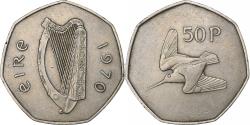 World Coins - IRELAND REPUBLIC, 50 Pence, 1970, Copper-nickel, , KM:24