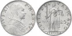 World Coins - VATICAN CITY, Pius XII, 5 Lire, 1953, Rome, Aluminum, , KM:51.1