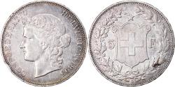 World Coins - Coin, Switzerland, 5 Francs, 1895, Bern, , Silver, KM:34