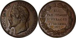 World Coins - France, Medal, Napoléon III, Elu par 7824189 suffrages le 2 décembre 1852