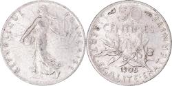World Coins - Coin, France, Semeuse, 50 Centimes, 1908, Paris, , Silver, KM:854