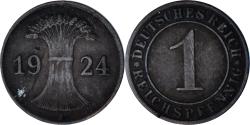 World Coins - Germany, 1 Reichspfennig, 1924