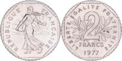 World Coins - France, 2 Francs, Semeuse, 1977, Monnaie de Paris, Pré-série, Nickel,