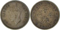 World Coins - Hong Kong, 5 Cents, 1950