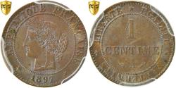 World Coins - Coin, France, Cérès, Centime, 1897, Paris, PCGS, MS64BN, , Bronze