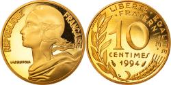 World Coins - Coin, France, Marianne, 10 Centimes, 1994, Paris, Proof,