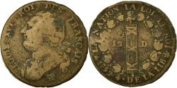 World Coins - Coin, France, 12 deniers français, 12 Deniers, 1792, Strasbourg,