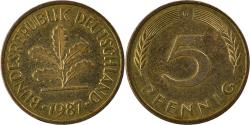 World Coins - Coin, GERMANY - FEDERAL REPUBLIC, 5 Pfennig, 1987