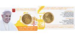 World Coins - VATICAN CITY, 50 Euro Cent, 2017, Coin card N°8, , Brass