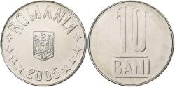 World Coins - Romania, 10 Bani, 2005, Bucharest, Nickel plated steel, , KM:191