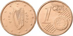 World Coins - Ireland, 1 Centime, Celtic harp, 2002, , Copper Plated Steel