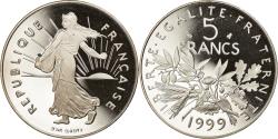 World Coins - Coin, France, Semeuse, 5 Francs, 1999, Paris, Proof, , Nickel Clad