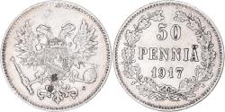 World Coins - Coin, Finland, Nicholas II, 50 Penniä, 1917, Helsinki, , Silver