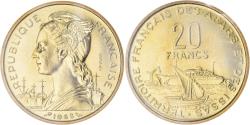 World Coins - Coin, FRENCH AFARS & ISSAS, 20 Francs, 1968, Paris, ESSAI,
