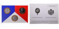 World Coins - Coin, France, Coffret triptyque 3 x 10 frs., 1989, MDP, FDC, 642/2000