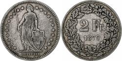 World Coins - Switzerland, 2 Francs, 1879, Bern, Silver, , KM:21