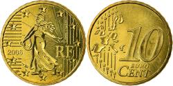 World Coins - France, 10 Euro Cent, 2006, , Brass, KM:1285