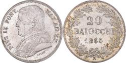 World Coins - Coin, ITALIAN STATES, PAPAL STATES, Pius IX, 20 Baiocchi, 1865, Rome,