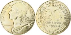 World Coins - France, 20 Centimes, Marianne, 1990, Pessac, Aluminum-Bronze, , KM:930