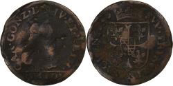 World Coins - France, Charles de Gonzague, Liard, 1610, Charleville, Bronze,