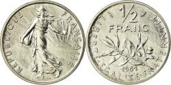 World Coins - Coin, France, Semeuse, 1/2 Franc, 1981, Paris, , Nickel, KM:931.1