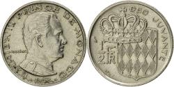 World Coins - Coin, Monaco, Rainier III, 1/2 Franc, 1968, , Nickel, KM:145
