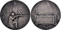 World Coins - France, Medal, Ministère de la Guerre, Concours de Tir, Silvered bronze
