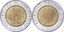 World Coins - Coin, San Marino, 500 Lire, 1993, , Bi-Metallic, KM:301
