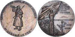 World Coins - France, Medal, Cinquantenaire de la Victoire, WAR, 1968, Delamarre,