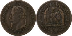 World Coins - France, Napoleon III, 2 Centimes, 1862, Bordeaux, Bronze,