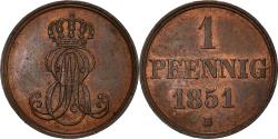 World Coins - Coin, German States, HANNOVER, Ernst August, Pfennig, 1851, , Copper