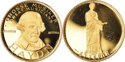 World Coins - France, Medal, Joseph Haydn, Musique, 1991, Proof, , Vermeil