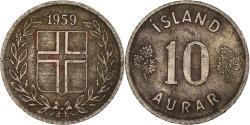 World Coins - Coin, Iceland, 10 Aurar, 1959