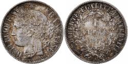 World Coins - France, Franc, Cérès, 1872, Paris, Silver, , KM:822.1
