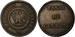 World Coins - Coin, France, Napoleon I, Centime, ESSAI, , Bronzed Tin