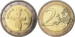 World Coins - Cyprus, 2 Euro, 2008, Bi-Metallic,