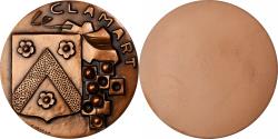 World Coins - France, Medal, Ville de Clamart, Hauts-de-Seine, 1988, Copper, Carrega,