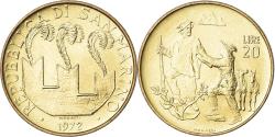 World Coins - Coin, San Marino, 20 Lire, 1972, Rome, FDC, , Aluminum-Bronze, KM:18