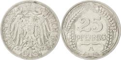 World Coins - Coin, GERMANY - EMPIRE, Wilhelm II, 25 Pfennig, 1909, Berlin, , Nickel