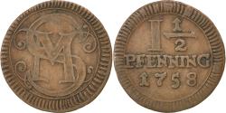 World Coins - Coin, German States, MUNSTER, 1-1/2 Pfenning, 1758, , Copper, KM:336