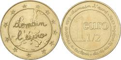 World Coins - France, Token, 1.5 Euro Centres Leclerc, 1996, , Copper-Nickel-Aluminum