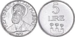 World Coins - Coin, San Marino, 5 Lire, 1972