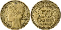 World Coins - France, 50 Centimes, Morlon, 1932, Paris, Aluminum-Bronze,