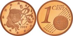 World Coins - France, Euro Cent, 2009, Paris, BE, , Copper Plated Steel, Gadoury:1