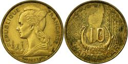 World Coins - Coin, Madagascar, 10 Francs, 1953, Paris, , Aluminum-Bronze, KM:6