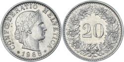 World Coins - Coin, Switzerland, 20 Rappen, 1968