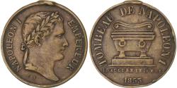 World Coins - France, Medal, Inauguration du Tombeau de Napoléon Ier, 1853, Brass, Trotin