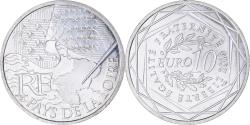 World Coins - France, 10 Euro, Pays de la Loire, 2010, Monnaie de Paris, , Silver