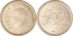 World Coins - Coin, Turkey, 2500 Lira, 1991, , Nickel-Bronze, KM:1015