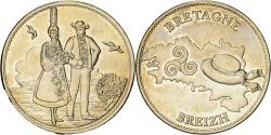 World Coins - France, Medal, La Bretagne, Breizh, Bronze-Aluminium,